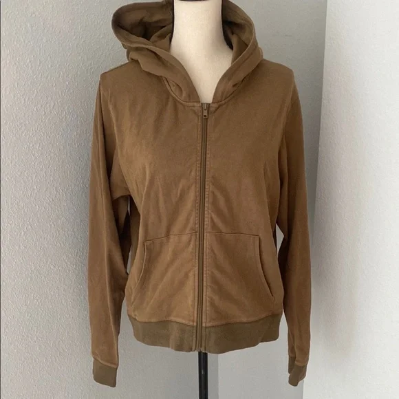 Skims Plus Size Basics Outdoor Full Length Zip Up Hoodie - Picture 2 of 9